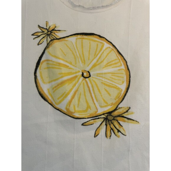 2002 Y2K Victoria’s Secret Cropped Lemon Tank Top Made In Turkey - Picture 2 of 7